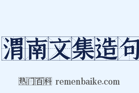 渭南文集造句是什么意思的图片